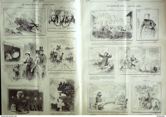 Le Journal Amusant 1874 #  926 La dent creuse par Randon