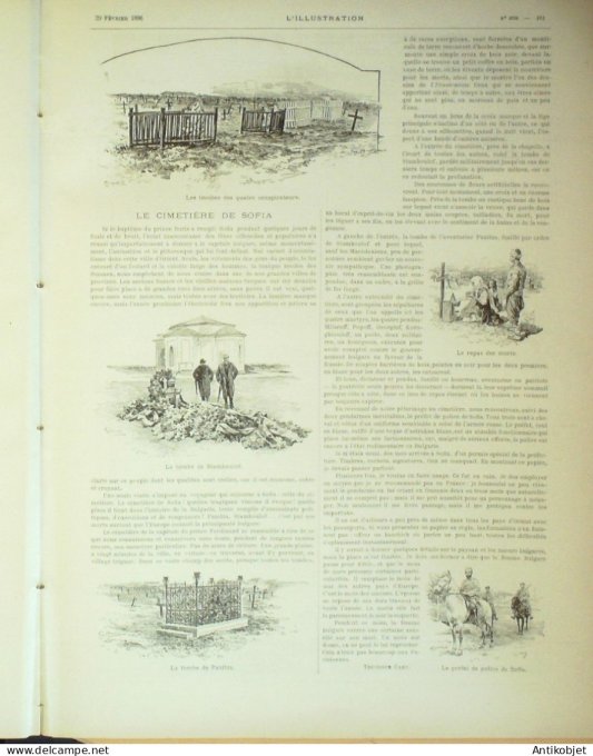 L'illustration 1896 n°2766 Indochine Opium Soudan Bandama Tiassalé Cirque dressage du chien