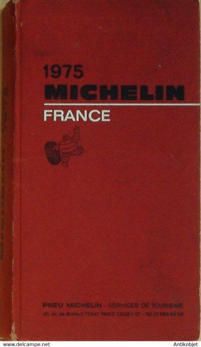 Guide rouge MICHELIN 1975 68ème édition France