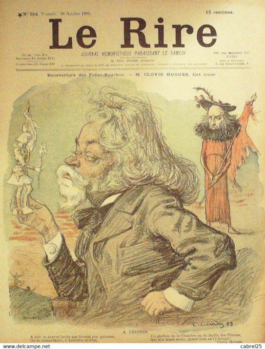 Le Rire 1901 n°364 Hugues Rascid Grandjouan Ostoya monnier Carlègle Léandre