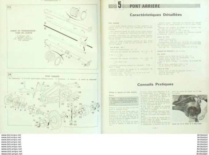 R.T Automobile Volkswagen Passat Peugeot 604 504 V6   # 361