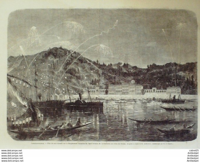 Le Monde illustré 1865 n°434 Suisse Vevey Mexique Yucatan Suisse Vevey Turquie Constantinople