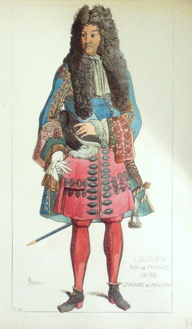 Louis Xiv Roi De France En 1698