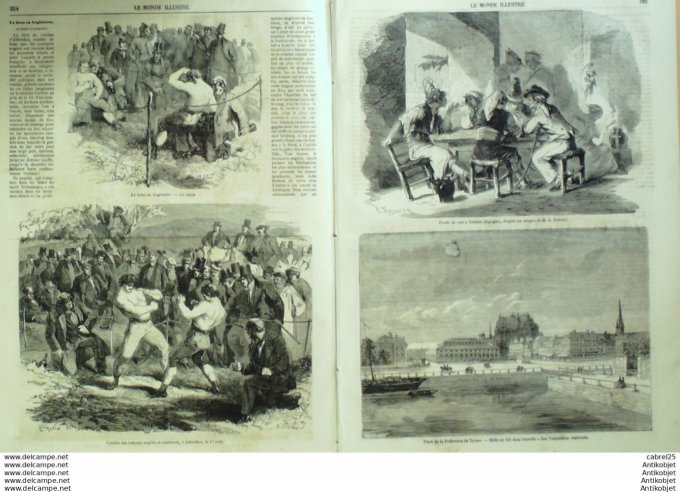Le Monde illustré 1860 n°162 Troyes (10) Espagne Valence St-Quentin (02) Cochinchine Tourane Anglete
