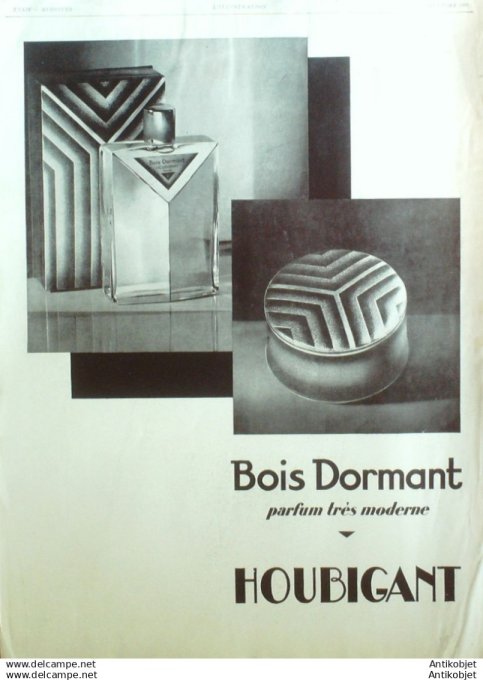 Publicite Cosmetique Houbigant 1929