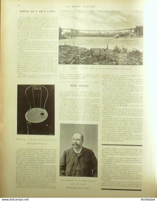 Le Monde illustré 1897 n°2102 Bry (94) Aldershot Salers (15) St-Etienne (42) Tarbes (65) Mali Mossi 