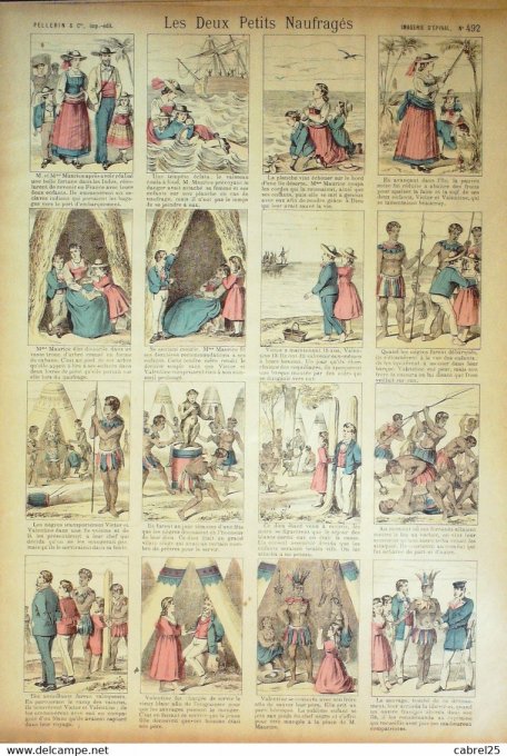 Les Deux Petits Naufrages (Pellerin d'epinal)