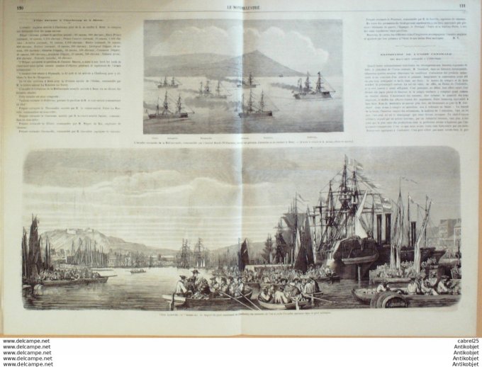 Le Monde illustré 1865 n°436 St Denis (93) Espagne St Sebastien Cherbourg (50) Brest (29) Rouen (76)