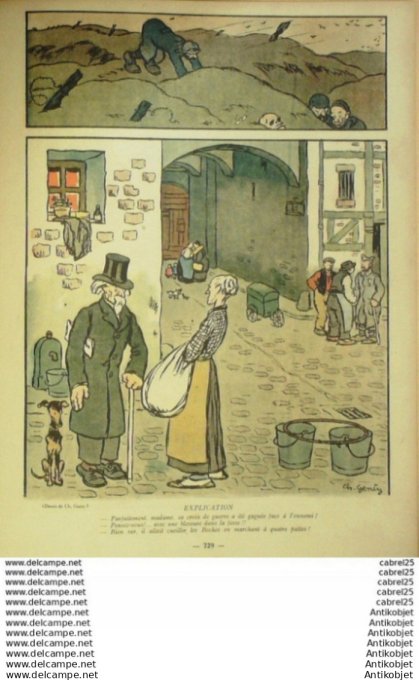 La Baionnette 1918 # 176 (Renseignez Vous) Villa Branly Hass Andral Falke Gottlob