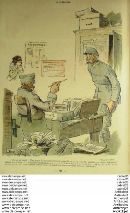 La Baionnette 1918 # 176 (Renseignez Vous) Villa Branly Hass Andral Falke Gottlob