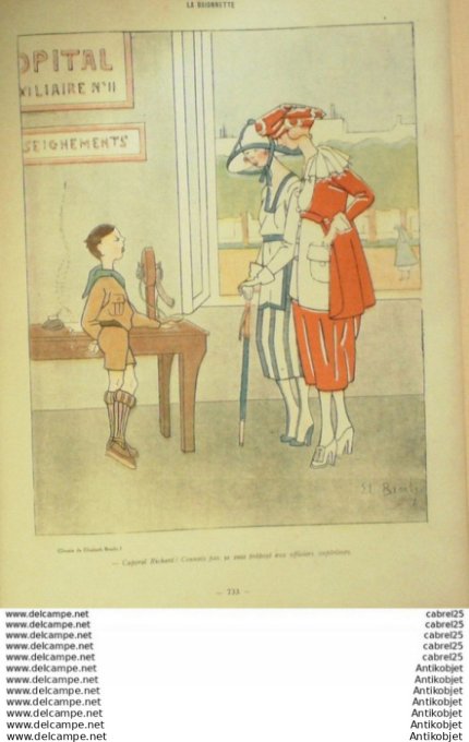 La Baionnette 1918 # 176 (Renseignez Vous) Villa Branly Hass Andral Falke Gottlob