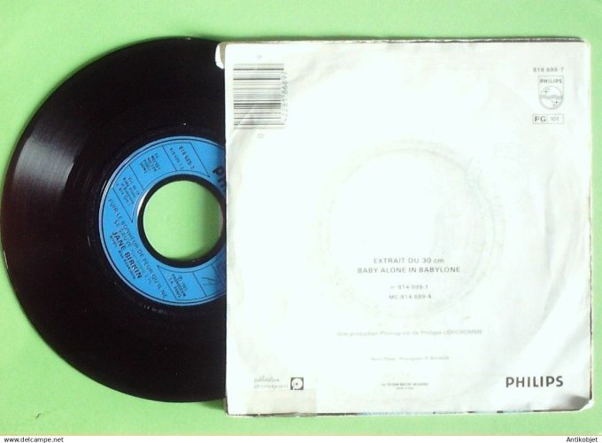 Birkin Jane 45T SP Fuir le bonheur 1983