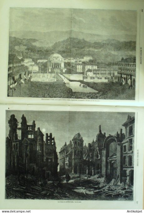 Le Monde illustré 1860 n°164 Italie Turin Syracuse Palerme Quartier Latin