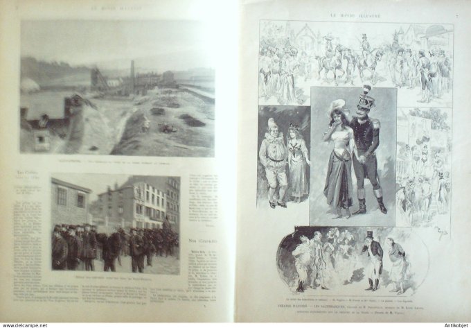 Le Monde illustré 1900 n°2232 Afrique-Sud Modder-River Prétoria Johannesburg St-Etienne (42) Italie 