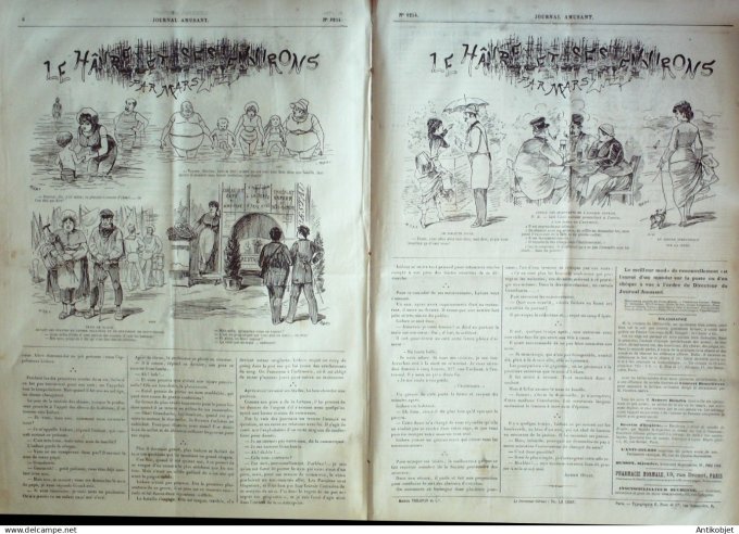 Le Journal Amusant 1880 # 1254 Le Havre et ses environs par Mars