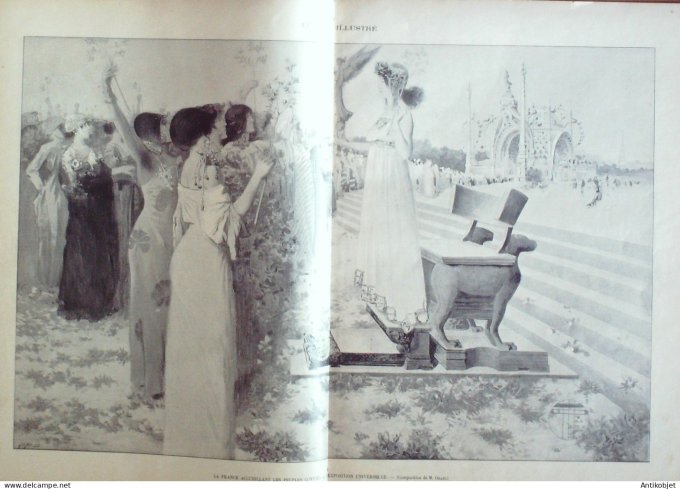Le Monde illustré 1900 n°2232 Afrique-Sud Modder-River Prétoria Johannesburg St-Etienne (42) Italie 