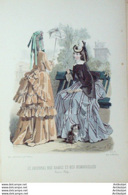 Journal des Dames Demoiselles 1871 #  994 Chien