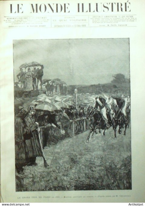 Le Monde illustré 1886 n°1524 Portugal Lisbonne duchesse de Bragance