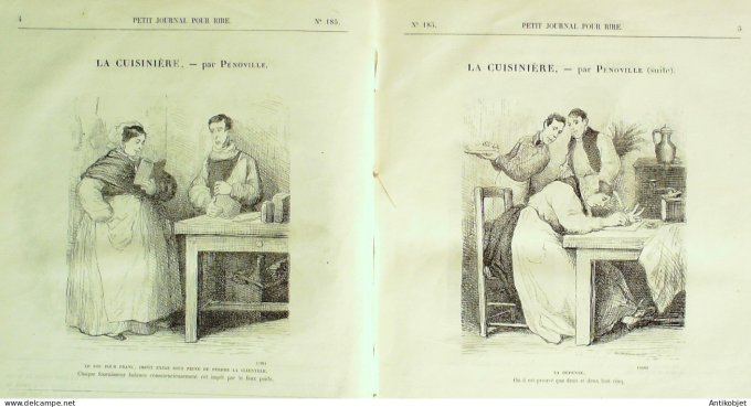 Petit journal pour Rire 1859 # 185 Nos Marins De Montaut