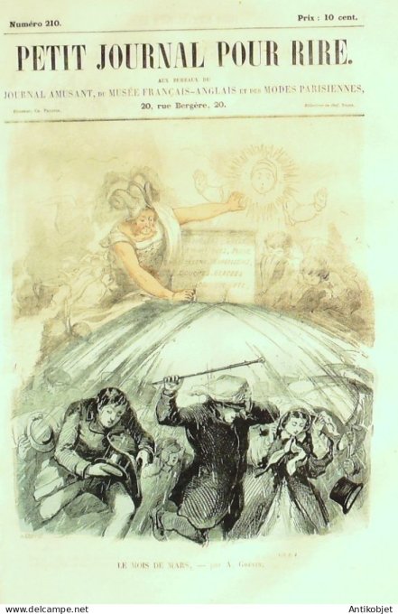 Petit journal pour Rire 1859 # 210 Mois de Mars Grevin