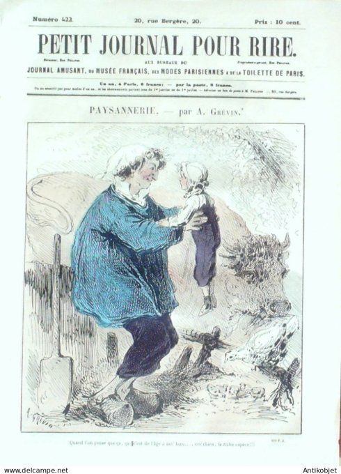 Petit journal pour Rire 1863 # 422 Voyage a la vapeur Ledrad