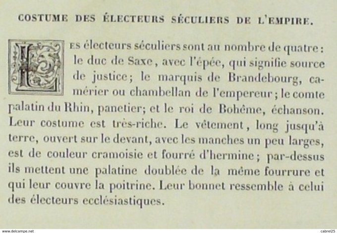 Allemagne SAXE Duc électeur SECULIER de l'Empire 1859