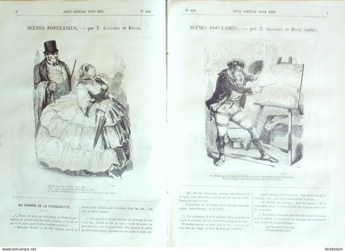 Petit journal pour Rire 1863 # 422 Voyage a la vapeur Ledrad