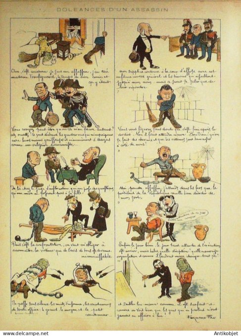Le Rire 1897-07-10 # 140 Journal humoristique Ed.Originale Le Monocle a l'Elysee