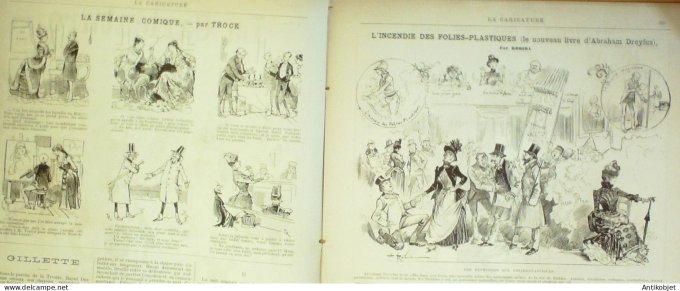 La Caricature 1886 #362 Talon rouge Caran d'Ache Duval par Luque Conseil judiciaire Job