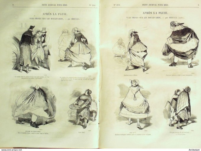 Petit journal pour Rire 1859 # 210 Mois de Mars Grevin