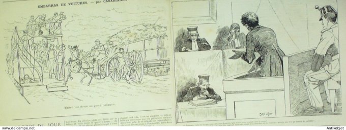 La Caricature 1883 #158 Mariage d'inclination Basse vengeance Draner Casablanca Caran d'Ache