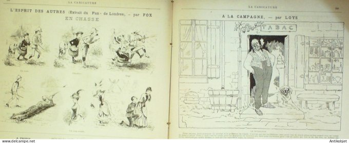 La Caricature 1886 #362 Talon rouge Caran d'Ache Duval par Luque Conseil judiciaire Job