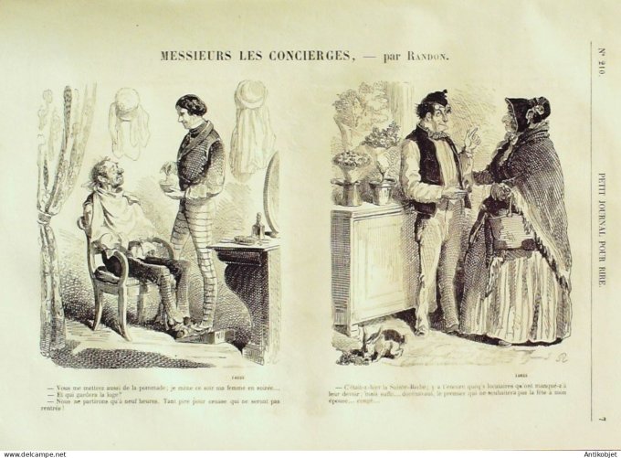 Petit journal pour Rire 1859 # 210 Mois de Mars Grevin