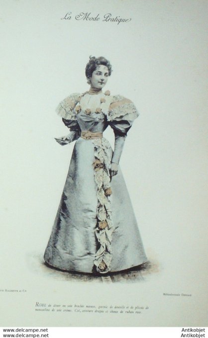 La Mode pratique 1894 # 36 Robe de soie