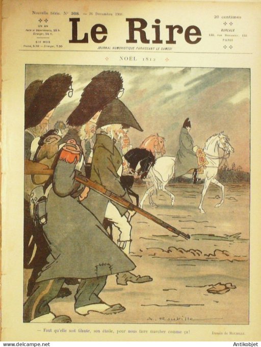 Le Rire 1908-12-26 # 308 Journal humoristique Ed.Originale Les Balkans