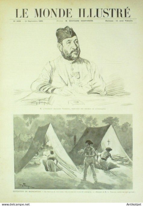 Le Monde illustré 1895 n°2008 Madagascar Toumazou Suberbieville Bataille Parnot