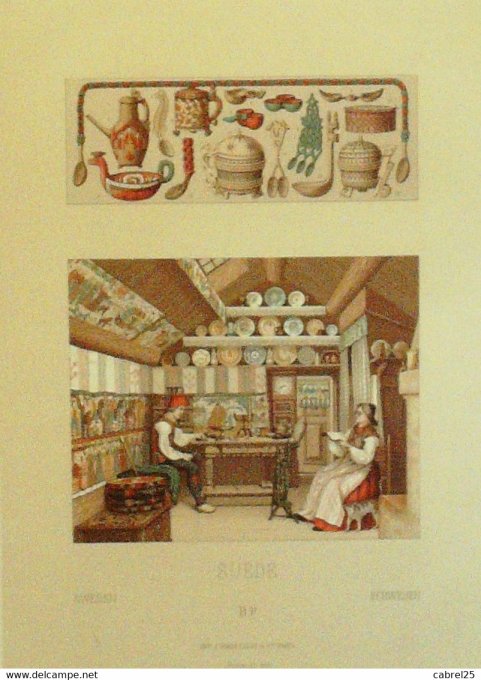 Suède Habitation cuillers tasses broc jatte à biere beurrier