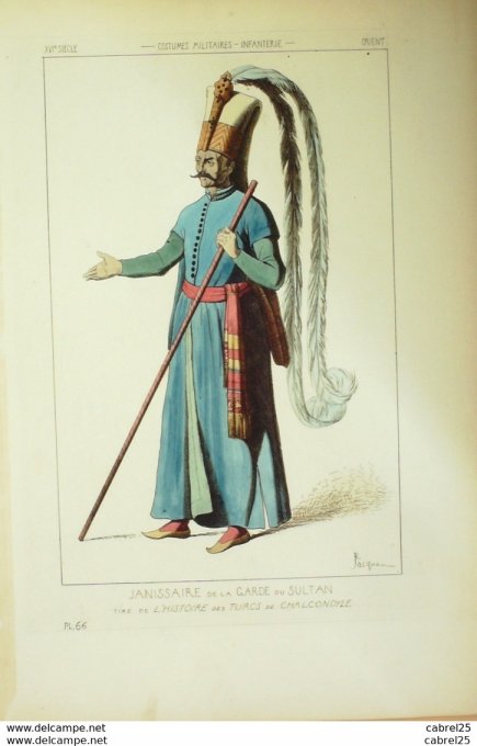 Turquie Janissaire de garde du sultan de Chalcondyle