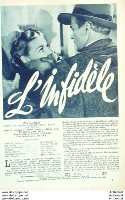 L'infidèle Steven Geray Ann Sheridan Zachary Scott