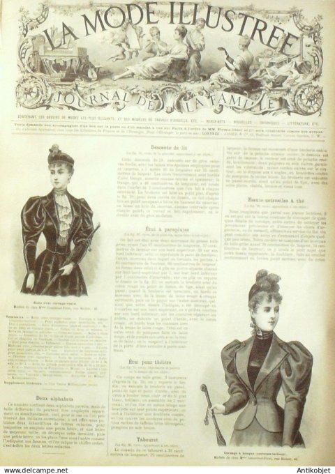 Mode illustree 1893 Lot de 10 journaux