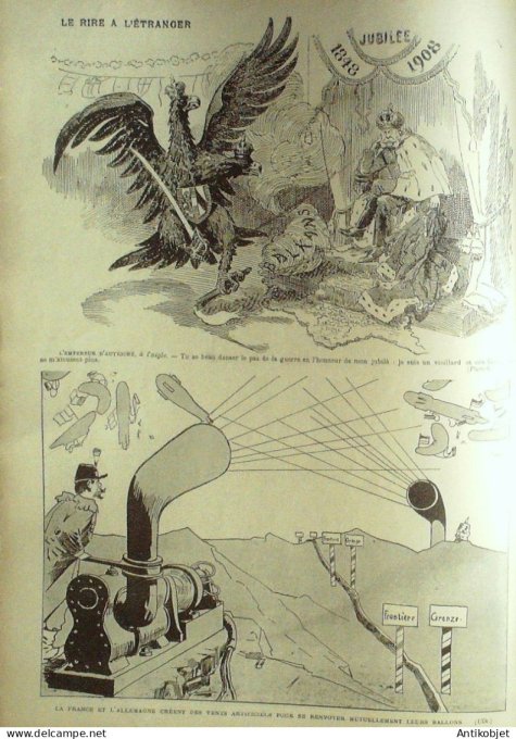 Le Rire 1908-12-26 # 308 Journal humoristique Ed.Originale Les Balkans