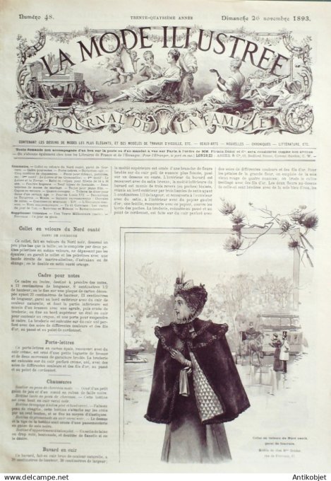 Mode illustree 1893 Lot de 10 journaux