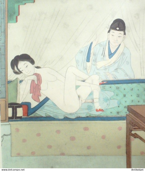 Estampe Chinoise Claude Tchou  (rehaussee sur soie)