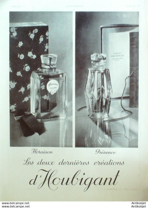 Publicite Cosmetique Houbigant 1936