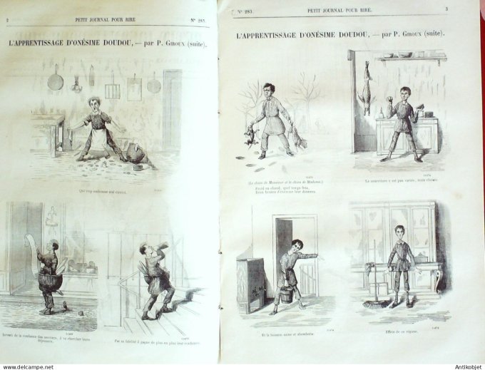 Petit journal pour Rire 1860 # 283 Nos Moutards Grevin