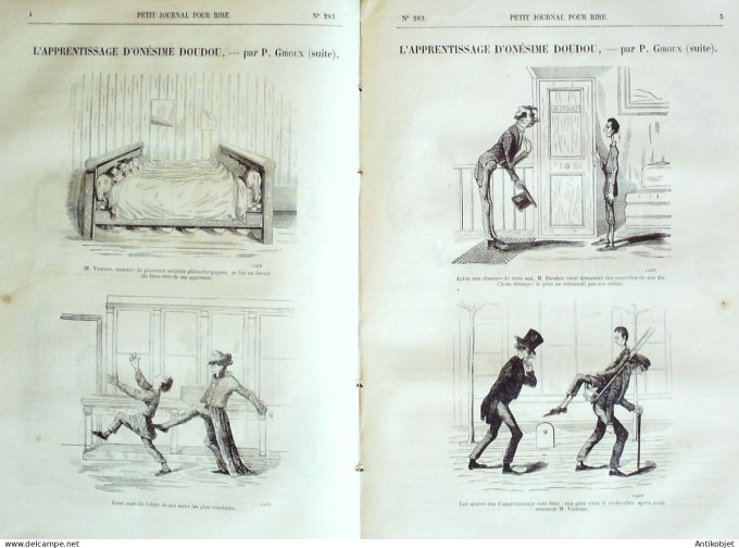 Petit journal pour Rire 1860 # 283 Nos Moutards Grevin