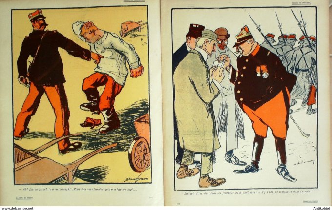 L'Assiette au beurre 1906 # 275 Conseils de guerre Naudin