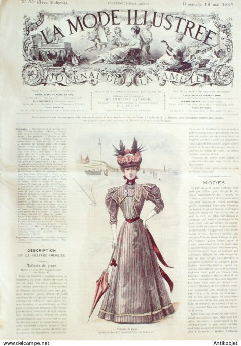 Mode illustree 1897 Lot de 10 journaux
