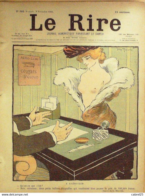 Le Rire 1901 n°366 Meunier Hermann Métivet Faivre Poulbot Guydo Front Delaw
