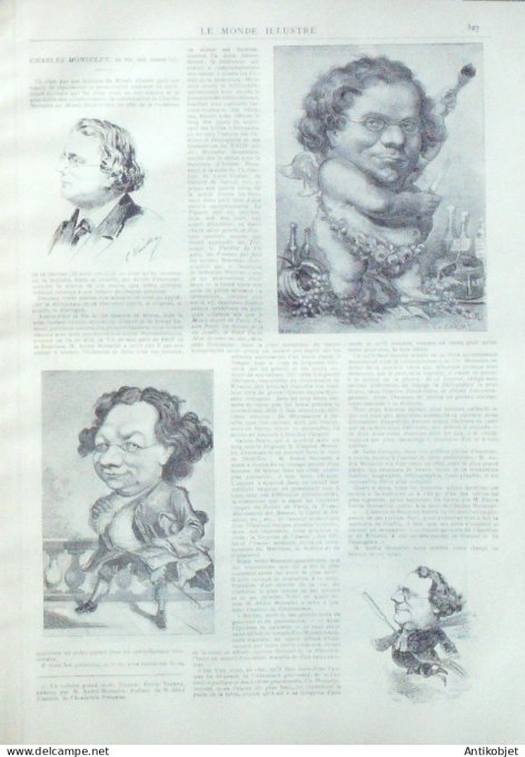 Le Monde illustré 1892 n°1833 Autriche Vienne St-Omer (62) Troyes (10) Gabon